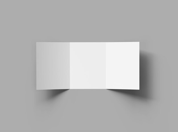 Blank Trifold US Briefgröße Broschüre 3D-Render