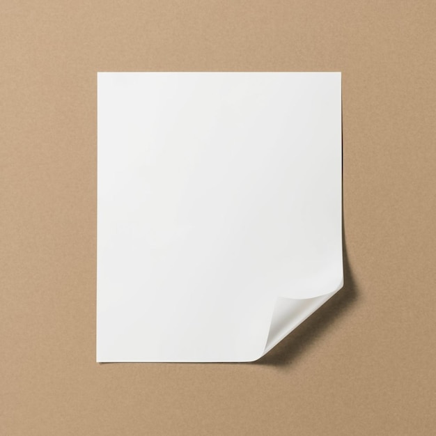 Blank White Paper für das Mockup-Konzept