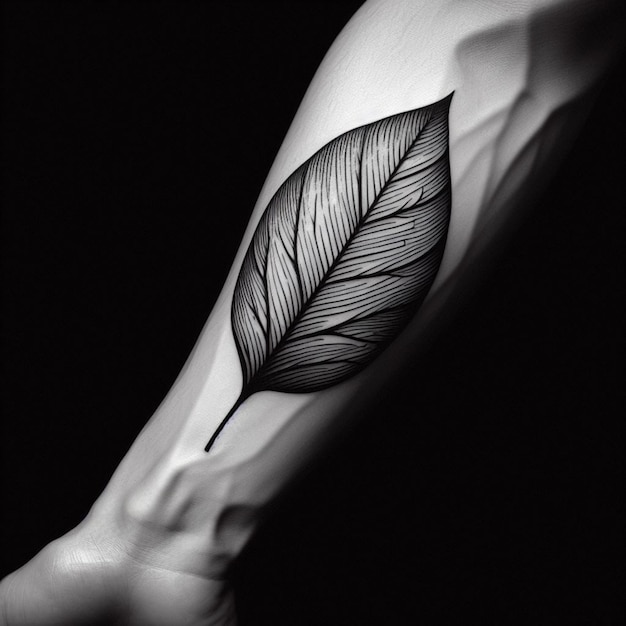 Blatt-Tattoo-Design