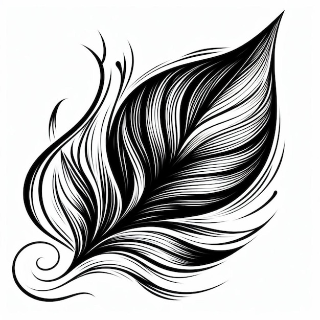 Blatt-Tattoo-Design