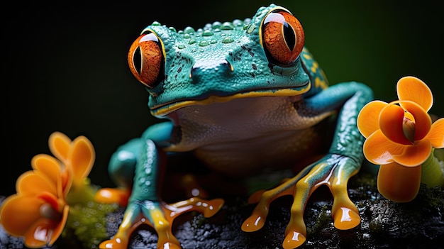 Blattfrosch im Regenwald