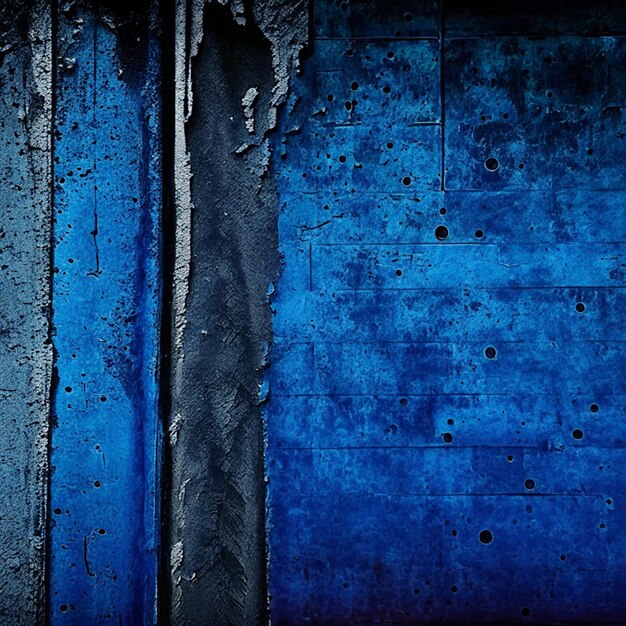 Foto blau gestaltete grunge-beton-textur vintage-hintergrund