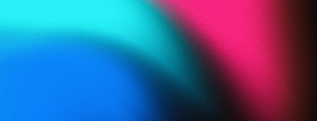 Blau-rosa, lebendige Neonfarben, abstrakter, körniger Hintergrund für Retro-Poster-Cover, Web-Header-Design, Rauschtextur-Effekt