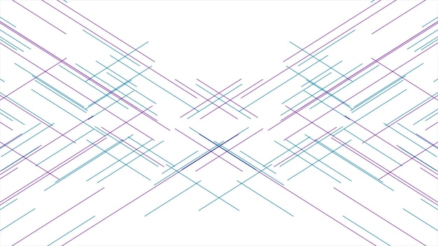 Blau-violette minimale Linien abstrakter futuristischer Tech-Hintergrund