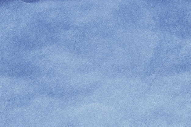 Blau zerknittertes Kraftpapier Hintergrundtextur