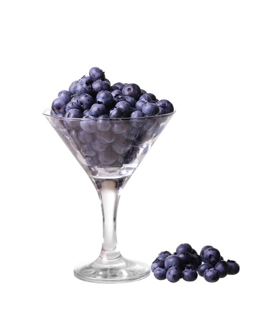 Blaubeeren in einem Glas