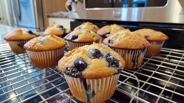 Blaubeermuffins mit generativer KI