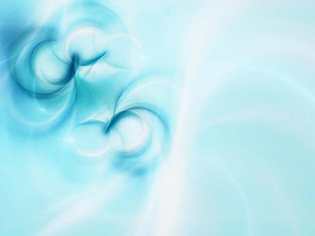 blaue abstrakte Fraktal-Hintergrund 3D-Rendering-Illustration