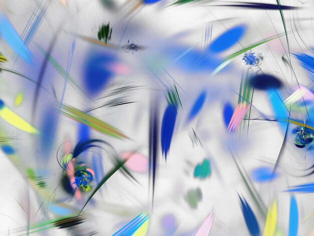 blaue abstrakte Fraktal-Hintergrund 3D-Rendering-Illustration