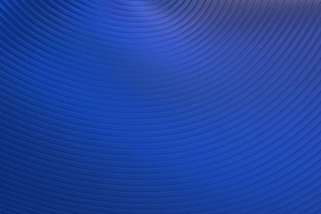 Foto blaue abstrakte wandwellenarchitektur abstrakter hintergrund 3d-rendering, blauer hintergrund für die präsentation