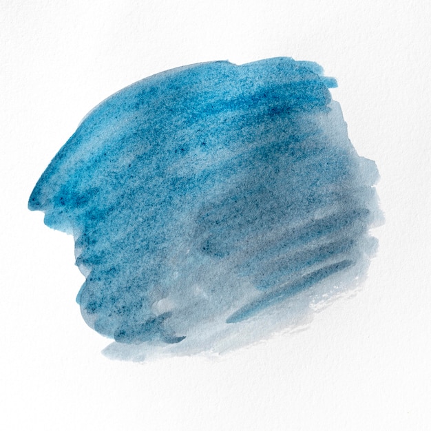 Blaue Aquarellfarbe der abstrakten Kunst