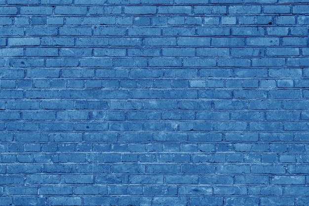 Blaue Backsteinmauer Innenraum eines modernen Lofts Hintergrund für Design