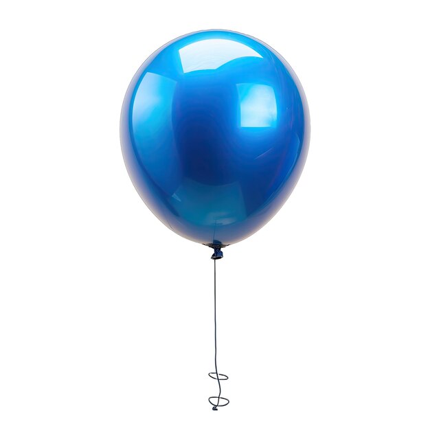 Blaue Ballons, isoliert auf Weiß