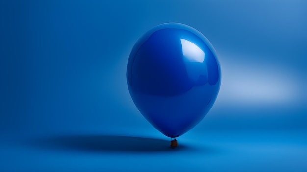 blaue Ballons mit einem blauen Montagsthema