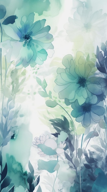 Blaue Blumen auf einem Hintergrund