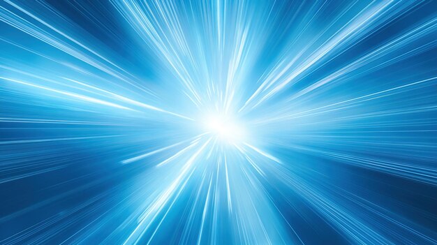 blaue Energie Burst Lichtstrahlen mit Intensität dynamische Burst von blauen Lichtstrahlen Hintergrund