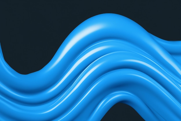 Blaue Farbe Flüssigkeitswelle