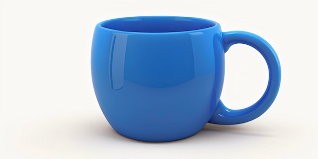 blaue Farbtasse