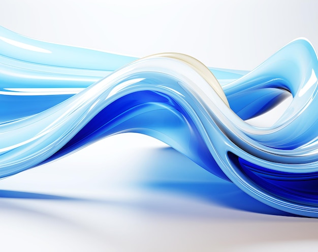 Blaue Flüssigkeitswellen abstrakter Hintergrund für Präsentationen