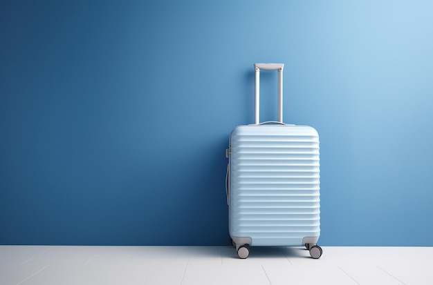 Blaue Gepäck- oder Gepäcktasche für Transportreisen