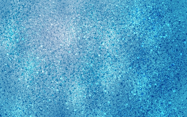 Blaue Glitzertextur, die sehr glänzend ist und ein Muster aus kleinen Kristallen hat.