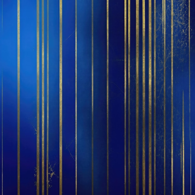 Blaue Grunge-Textur mit glänzenden goldenen Linien und luxuriösem Hintergrund