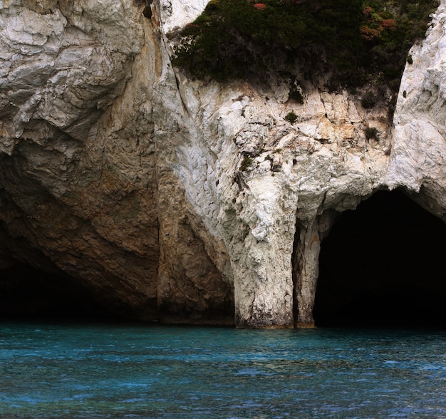 Blaue Höhlen auf der Insel Zakynthos, Griechenland