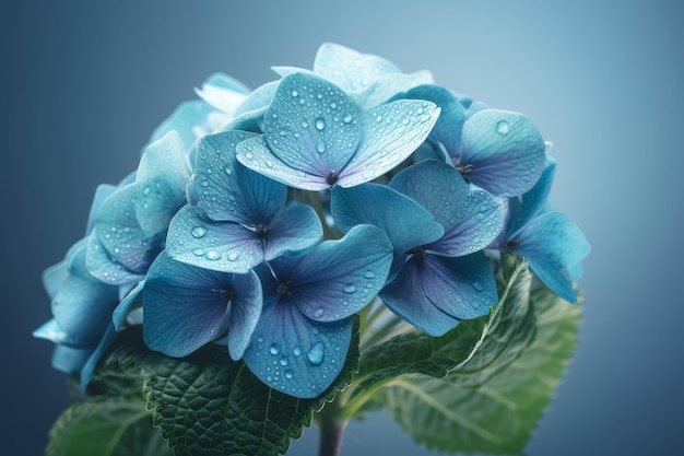 Blaue Hortensie Erzeuge KI