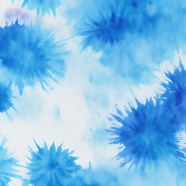 Blaue Krawatte Farbige Aquarell-Hintergrund