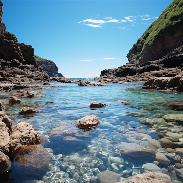 Blaue Lagune Landschaft Strand Landschaft Foto