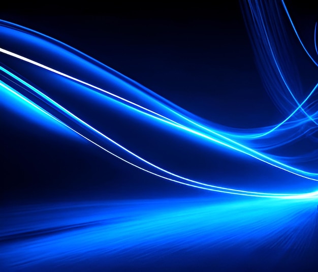 Blaue Lichtgeschwindigkeitsbewegungswandpapier