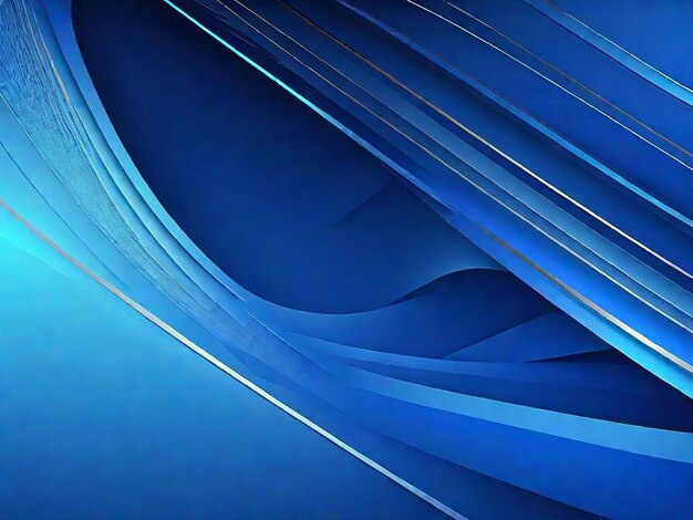 Blaue Linien auf einem Hintergrund abstrakter Tapetenhintergrund für den Desktop mit generativen