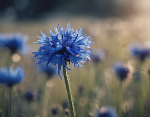 Foto blaue maisblumen