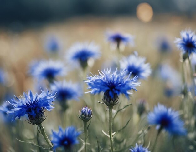 blaue Maisblumen