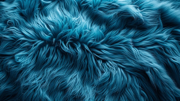Blaue Pelz-Textur aus der Nähe