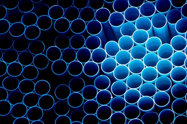 blaue PVC-Rohr-Hintergrund
