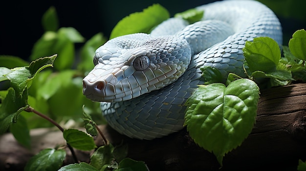 blaue Python auf dem Baum