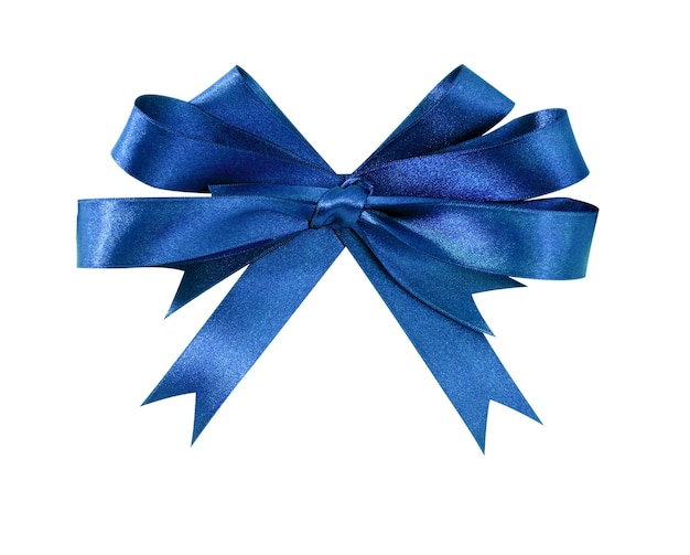 Blaue Schleifenrosette