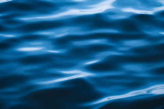 Foto blaue seewellenkräuselungs-lockenwasser-oberflächenbeschaffenheit