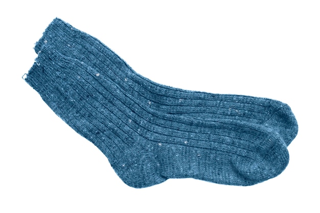 Blaue Socken isoliert