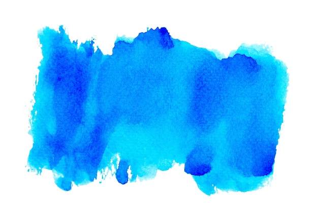 blaue Spritzer Aquarell