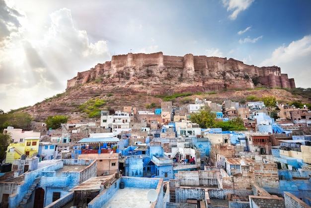 Blaue Stadt und Fort Mehrangarh