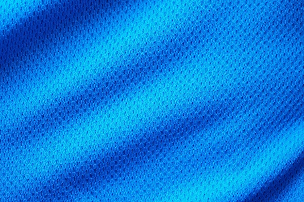 Blaue Stoff Sportbekleidung Textur