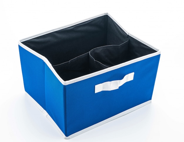 blaue Stoffbox