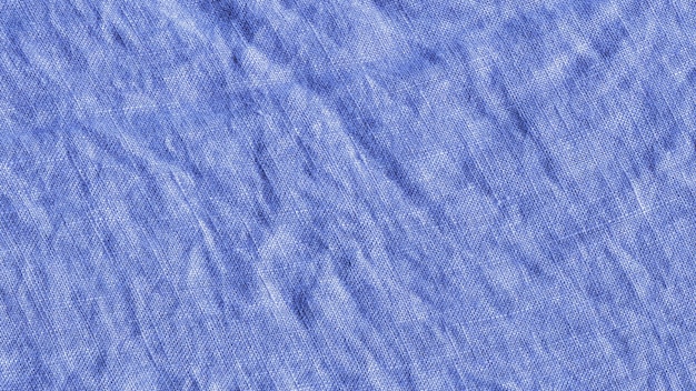 Blaue Stoffstruktur Stoff mit natürlicher Struktur Blaue Leinwandstruktur