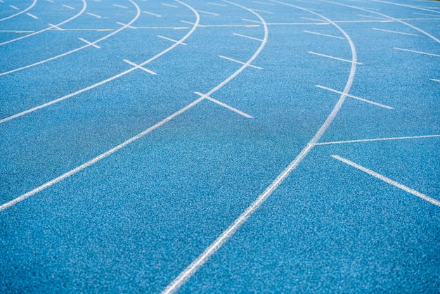 Blaue Tartanbahn im Olympiastadion - Textur