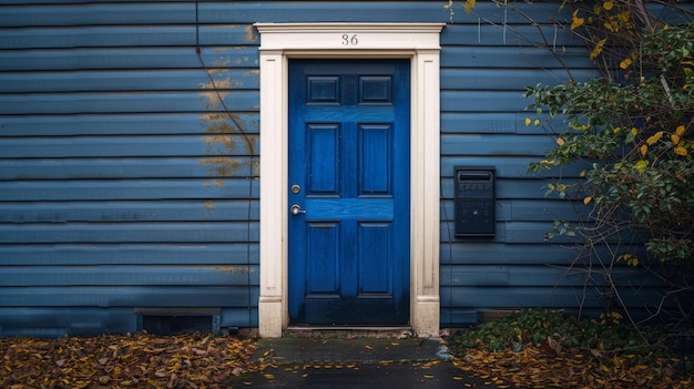 Blaue Tür im Blauen Haus