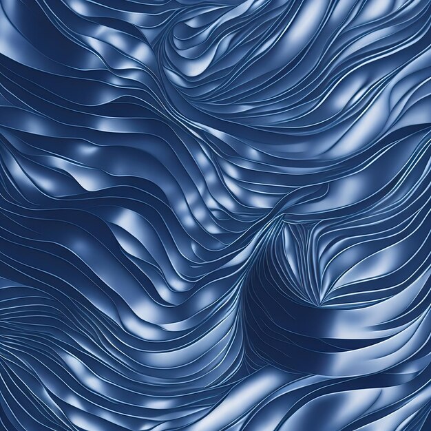 Blaue und weiße Wellen auf blauem Hintergrund