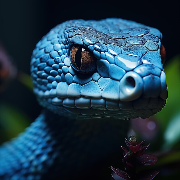 Blaue Viperschlange