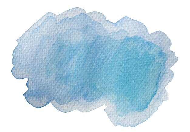 blauer abstrakter aquarell handgemalter punkthintergrund, kopienraum